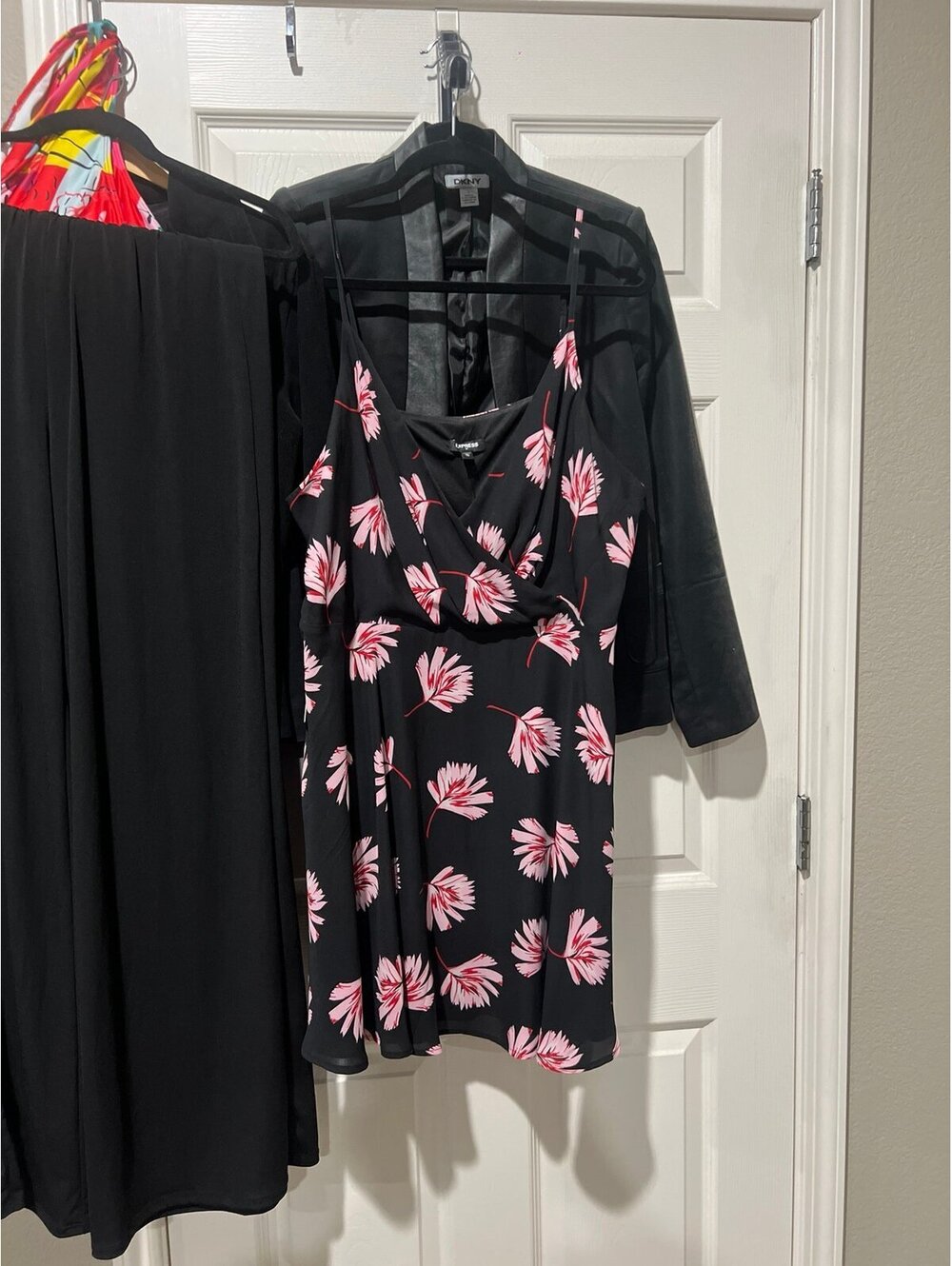 Express Black Floral Dress